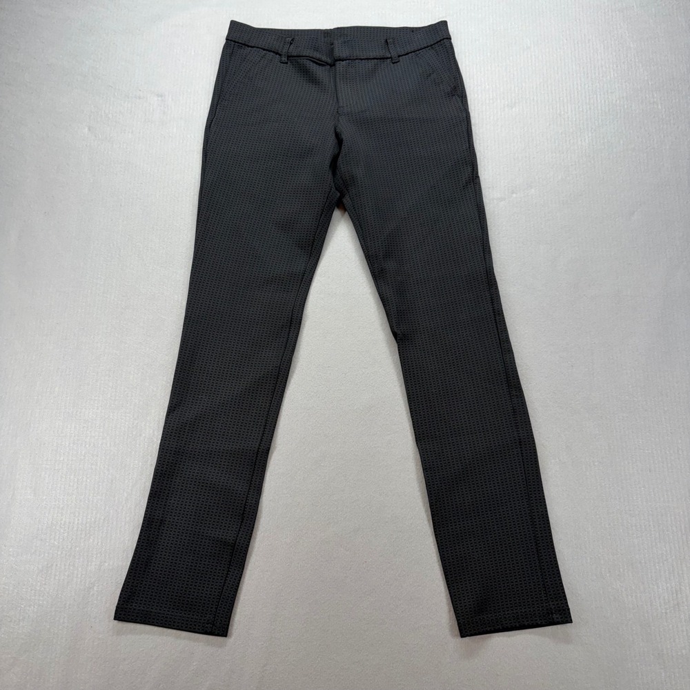 Kut from the Kloth Diana Skinny Pants Womens 8L Grey Geometric Stretch SP048MA1L